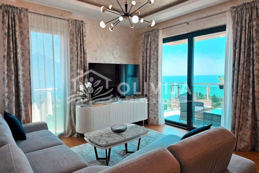 Sea view apartment in Bečići — just 500 m from the beach